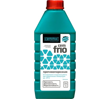 Морозостойкая добавка для бетона CEMMIX Сemmix Frio, 1 л 17305388