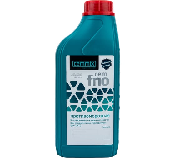 Морозостойкая добавка для бетона CEMMIX Сemmix Frio, 1 л 17305388