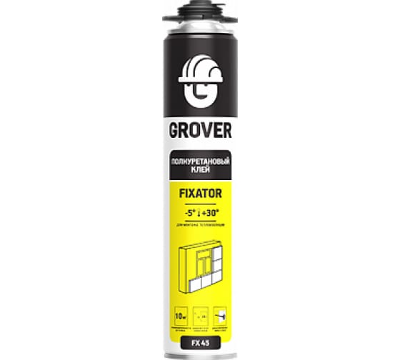 Полиуретановый клей для монтажа теплоизоляции Grover FX45 всесезон 0,75 л Р0022 1