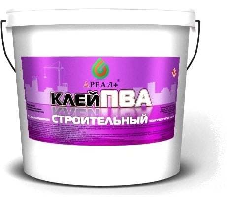 Строительный клей ПВА Ареал+ ведро 10 кг А-261