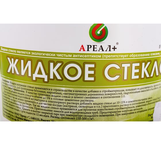 Жидкое стекло Ареал+ 3 кг А-520