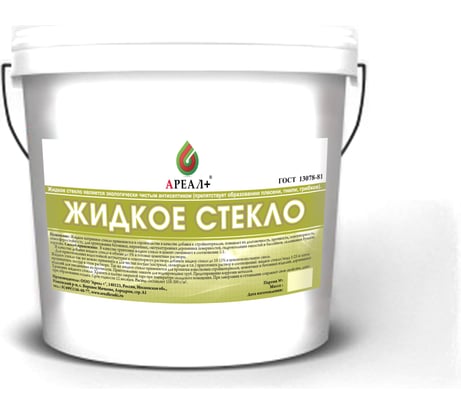 Жидкое стекло Ареал+ 15 кг А-522