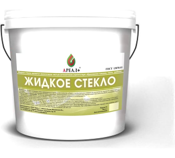 Жидкое стекло Ареал+ 15 кг А-522