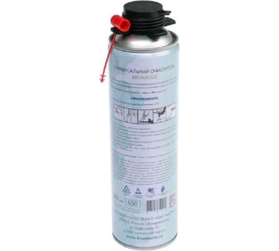Очиститель монтажной пены Kronbuild 350g/300ml CF350