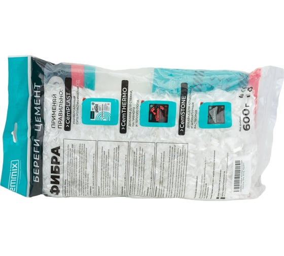 Полипропиленовая фибра CEMMIX Сemmix Fibra, 600гр. fbpp600