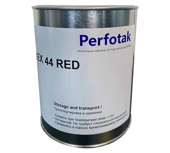 Негорючий жидкий клей Perfotak Perfoflex 44 RED 1 кг PFX44RED001