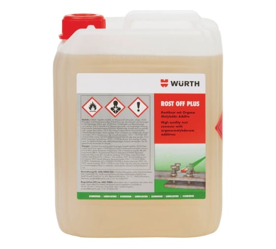 Растворитель ржавчины Wurth PLUS 5Л 0890300 053 1
