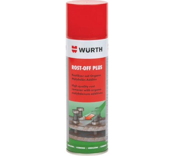 Спрей растворитель ржавчины Wurth PLUS 300 мл 0890200 053 24