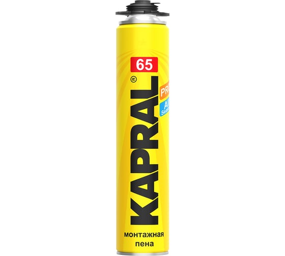 Профессиональная всесезонная монтажная пена Kapral 65 0,75л F0021