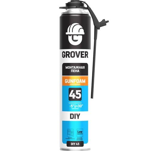 Профессиональная всесезонная монтажная пена Grover DIY45 0,75 л F0002