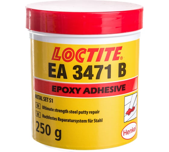 Сталенаполненная шпатлевка 3471 EA 2х250 г Loctite 229176