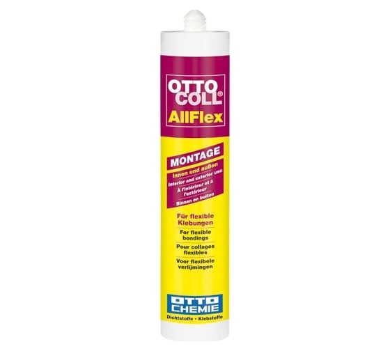 Профессиональный монтажный клей OTTO-CHEMIE ALLFLEX, белый 310 мл OTT/AFX