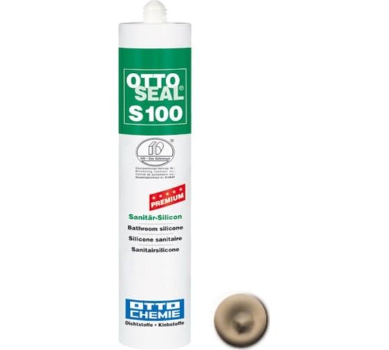 Профессиональный силиконовый герметик OTTO-CHEMIE S100/С10 багамо-бежевый, 300 мл OS100/C10 1