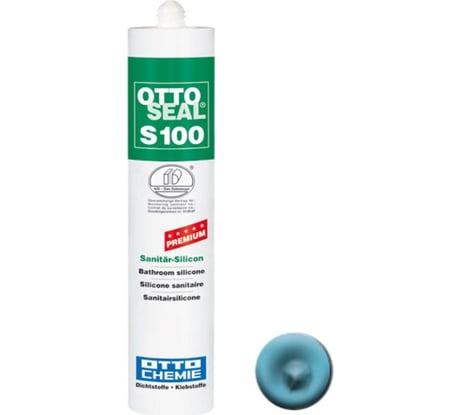 Профессиональный силиконовый герметик OTTO-CHEMIE бермуды голубой, 300 мл S100/C25