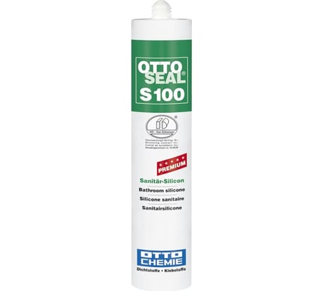 Профессиональный силиконовый герметик OTTO-CHEMIE серебряный, 300 мл S100/510