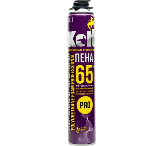 Монтажная пена KOLT 65 всезезонная, проф 1000мл 11605318