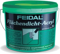 Мастика акриловая гидроизоляционная Acryl Flachendicht 5 кг Feidal 10018