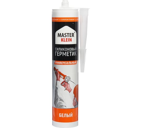 Силиконовый герметик Master Klein универс. белый 280 мл картридж 12 шт 1716 11604018
