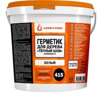 Герметик акриловый для дерева UNIKLEBE 415 по технологии «тёплый шов», белый, 7 кг, 4150070