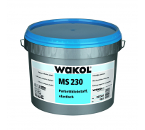 MS-полимерный эластичный клей для паркета WAKOL MS 230 18 кг 363507