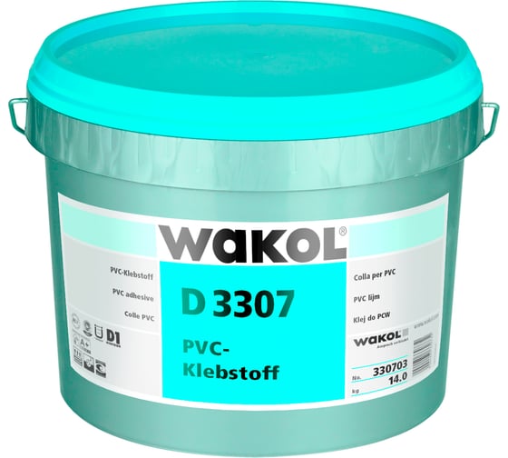 Клей для ПВХ, LVT, винила WAKOL D 3307 6 кг 330705 1
