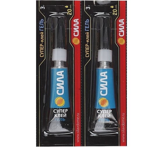 Суперклей СИЛА SET2GEL3 гель 3 г набор 2 шт Б0064440