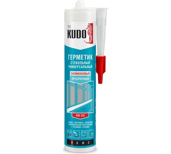 Стекольный герметик KUDO универс. прозрачный 280 мл KSK-220 KUSSIL280GP-0