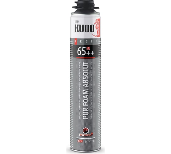 Полиуретановая монтажная пена KUDO PROFF 65++ KUPP10S65++