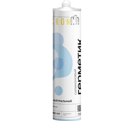 Силиконовый нейтральный герметик Kronbuild белый 280 гр SNW28