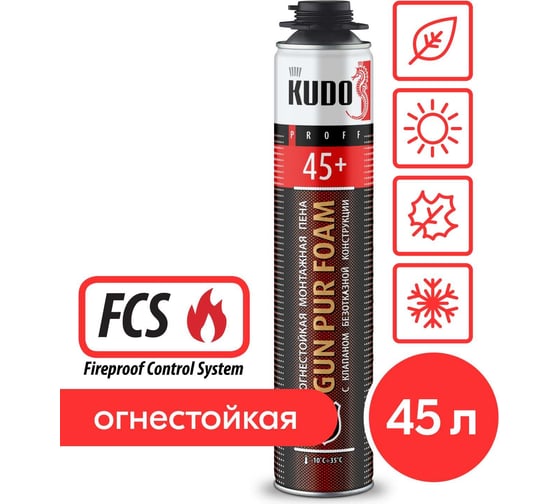 Огнестойкая (противопожарная) монтажная пена – купить огнеупорную пену ...