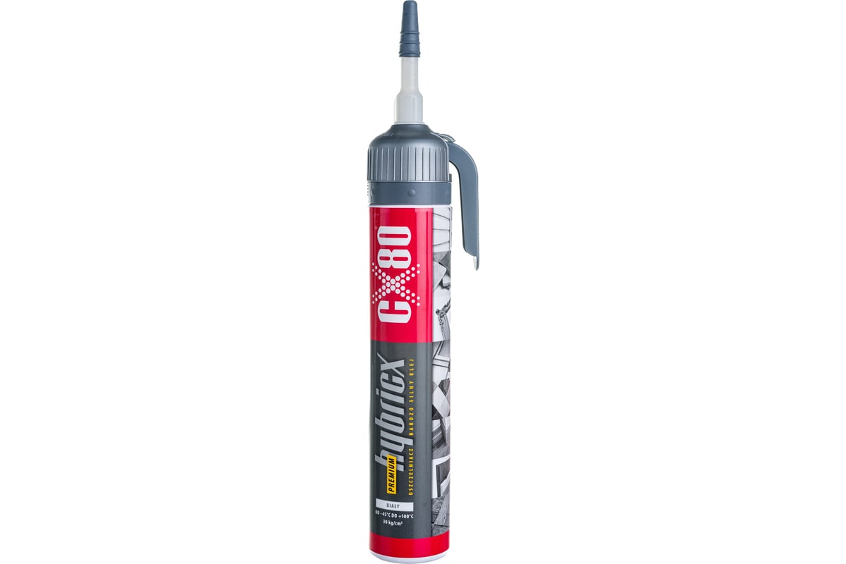 Полиуретановый клей герметик CX80 белый HYBRICX PREMIUM 210G 141 ...