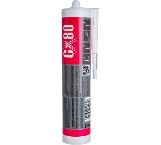 Силиконовый нейтральный герметик CX80 прозрачный 310ML 165