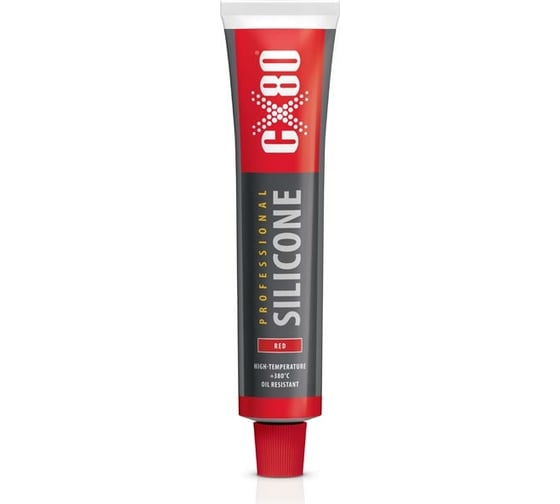 Силиконовый термостойкий герметик CX80 красный 80ML BLISTER 621/400