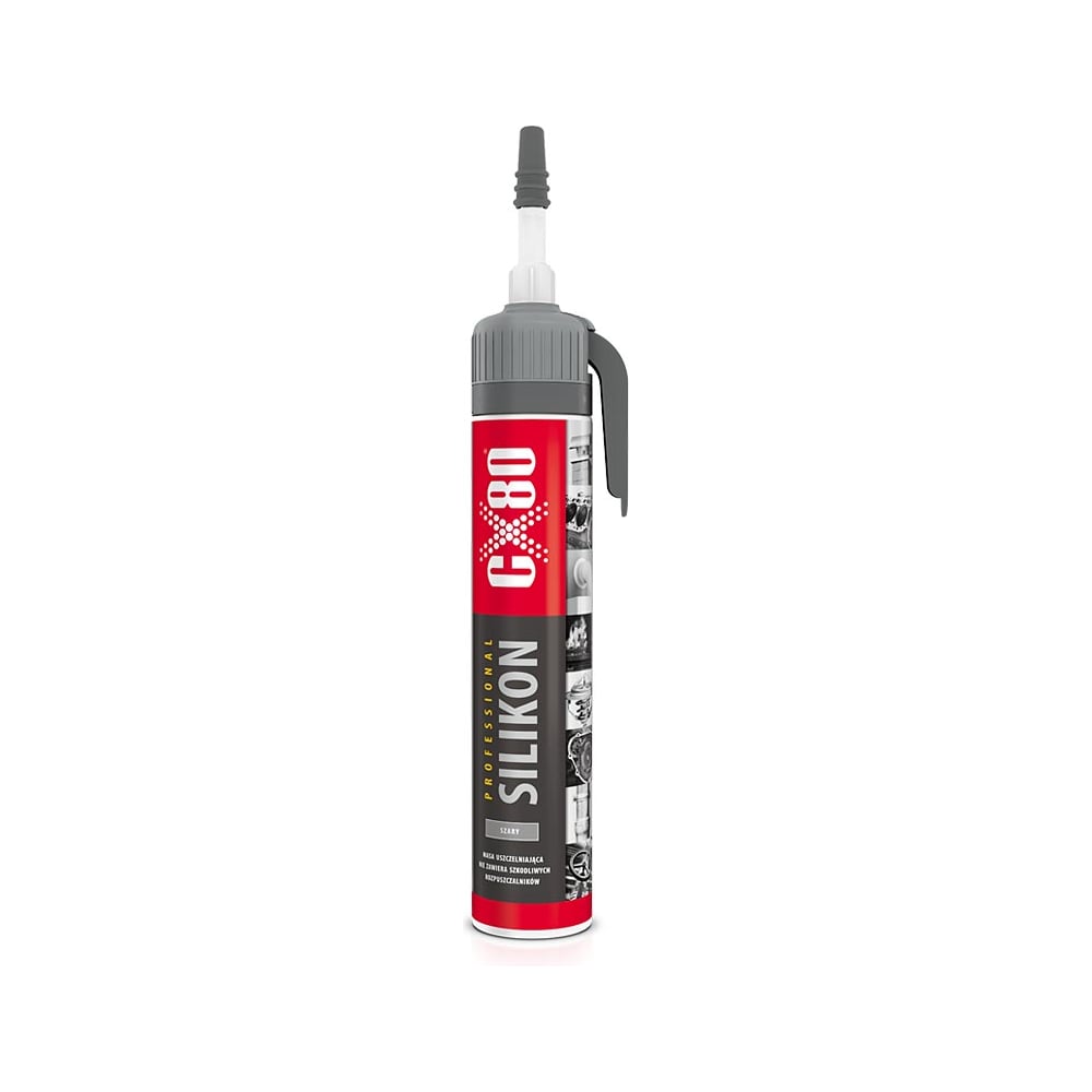 Силиконовый термостойкий нейтральный герметик CX80 серый 210G PREMIUM ...
