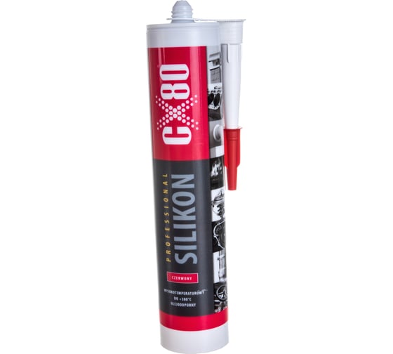 Силиконовый термостойкий герметик CX80 красный 310 ML 381/034 1