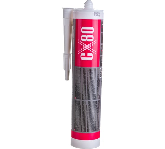Силиконовый термостойкий герметик CX80 прозрачный 310ML 297