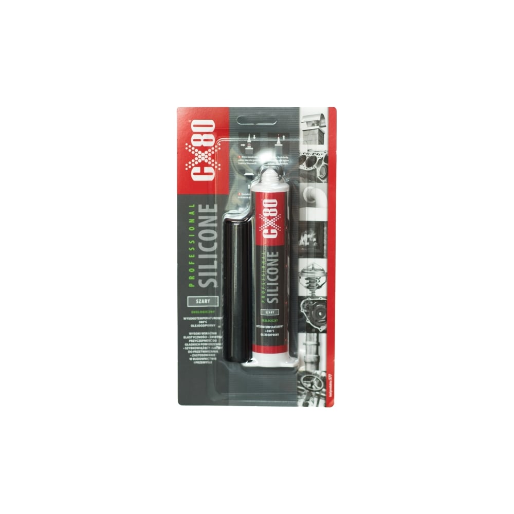 Силиконовый термостойкий герметик CX80 серый 80G BLISTER SYRINGE 577 ...