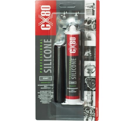 Силиконовый термостойкий герметик CX80 серый 80G BLISTER SYRINGE 577