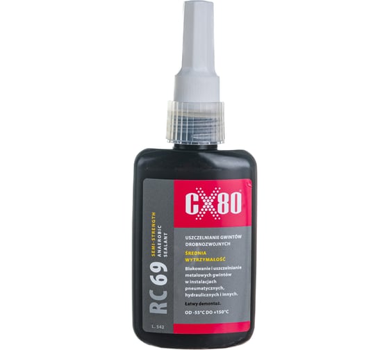 Герметик для трубной резьбы средней прочности CX80 коричневый RC69 50ML 116