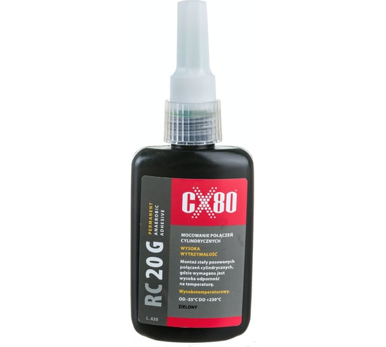 Термостойкий вал-втулочный фиксатор высокой прочности CX80 зеленый RC20G 50ML 113