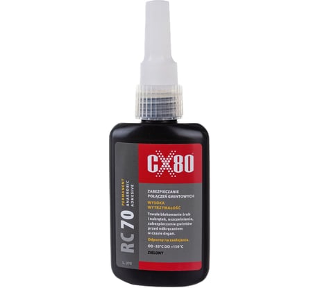 Фиксатор резьбы высокой прочности CX80 зеленый RC70 50ML 090