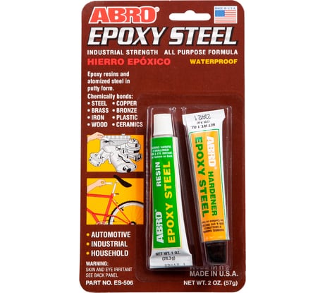 Высокопрочный эпоксидный клей ABRO водостойкий 57 г ES-506