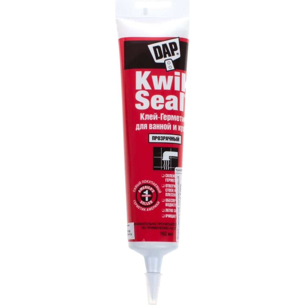 Сантехнический (для ванной и кухни) клей-герметик DAP KWIK SEAL .