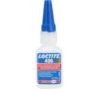 Цианоакрилатный клей для эластомеров и резины Loctite 406 20г 1924110 16225917