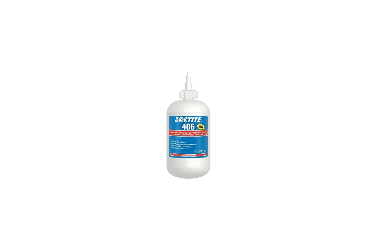 Цианоакрилатный клей для эластомеров и резины Loctite 406 500г 142581 ...