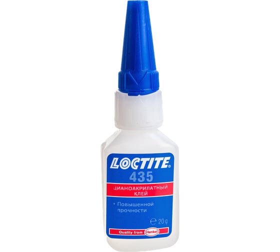 Клей повышенной прочности для пористых поверхностей Loctite 435 химо-водостойкий, прозрачный, 20г 1924301