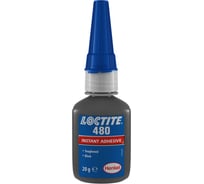 Моментальный упрочнённый клей Loctite 480 термо/вибростойкий, черный, 20г 1924302