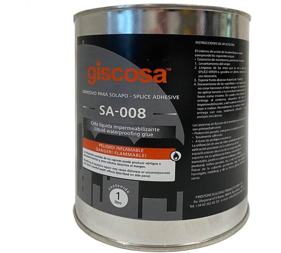 Клей для ЭПДМ мембраны FIRESTONE "SA-008", 1л 010 1