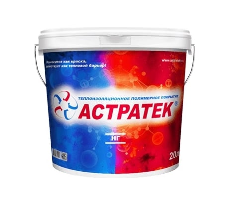 Теплоизоляционное полимерное покрытие Астратек Фасад белый 20 л 4620002840105