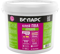 Клей БОЛАРС ПВА, пластификатор, 5,0 кг 00000007702